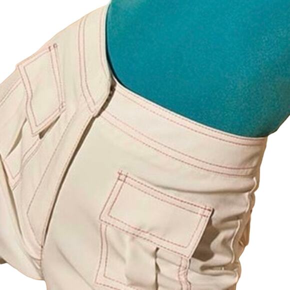 MARIA ISABEL CEPEDA Color Block Pants White/Red sz2 - Picture 5 of 10